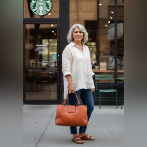 Patricia Nash Leather Purse | Color: cognac | Size: Medium